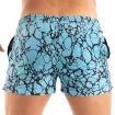 Printed Mid Thigh Swim Short Blue