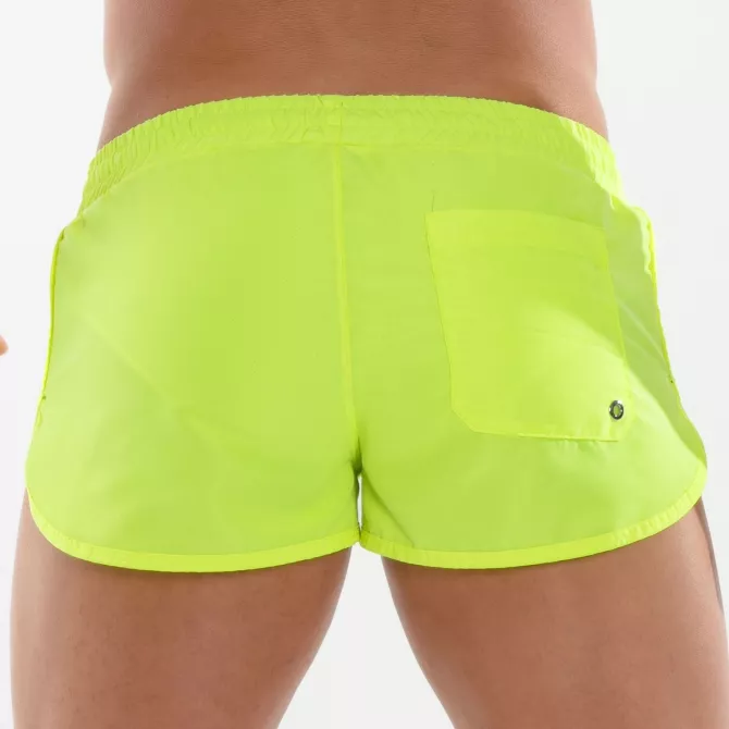 Mini Short De Bain Néon Jaune
