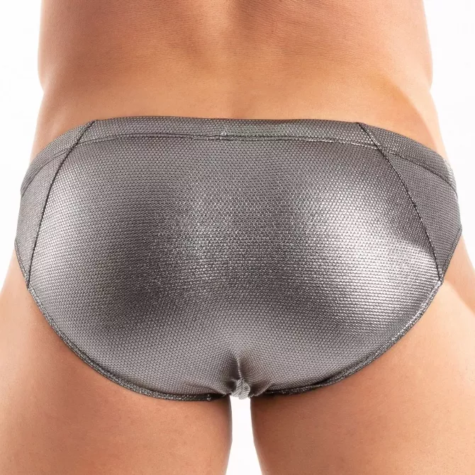 Le Nouveau Bikini de Bain en métal Argenté De Dos