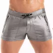 The New Metal Zipped Swim Short Silver