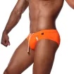 Slip de bain Happy Orange Fluo