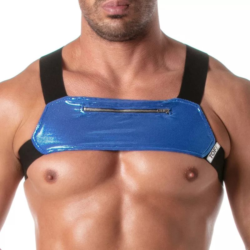 Le Nouveau Harnais À Poches Zippée Fiesta Bleu Royal