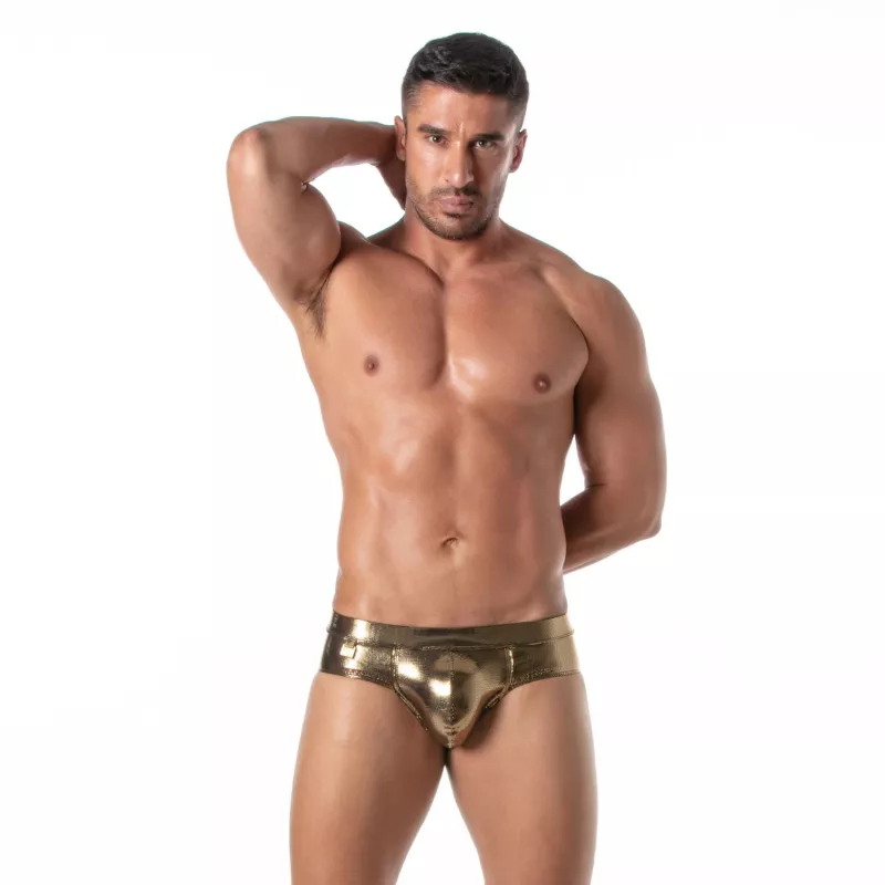 Mannequin Portant Un Slip Fiesta Or