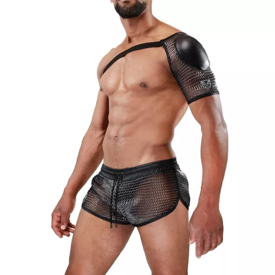 Sexy harnesses for men elastic harnesses, leather harnesses TOF Paris