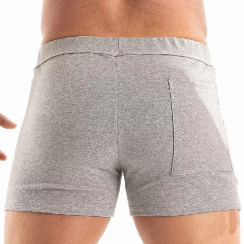 Paris Short Zippé Gris