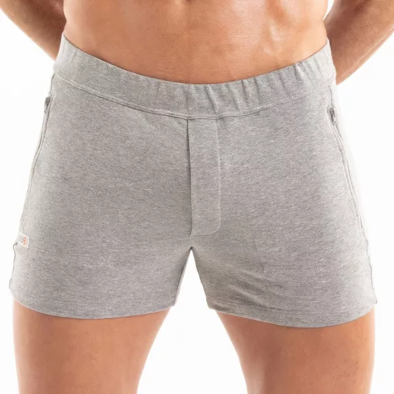 Paris Short Zippé Gris