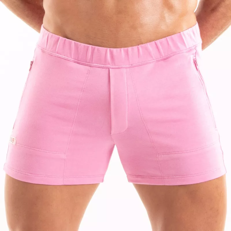 Paris Short Zippé Rose