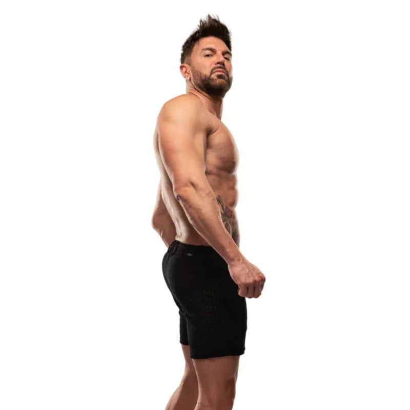 Riviera Mid Thigh Shorts Black