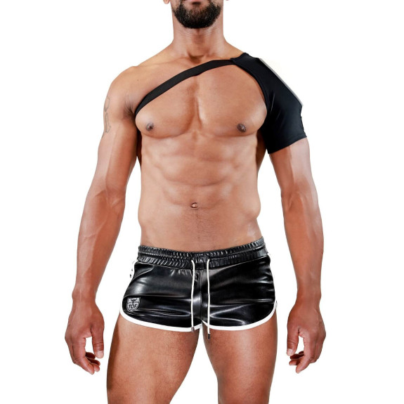 Harnais d'épaule Fetish Noir/Blanc