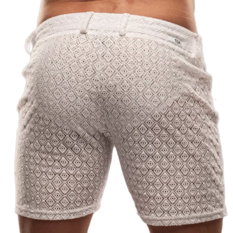 Riviera Mid Thigh Shorts White