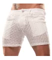 Riviera Mid Thigh Shorts White