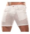 Short Mi-Cuisse Riviera Blanc