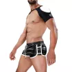 Shoulder harness Fetish Black/White