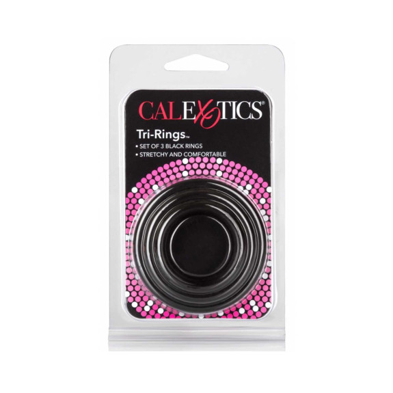 Set of 3 cockrings Black