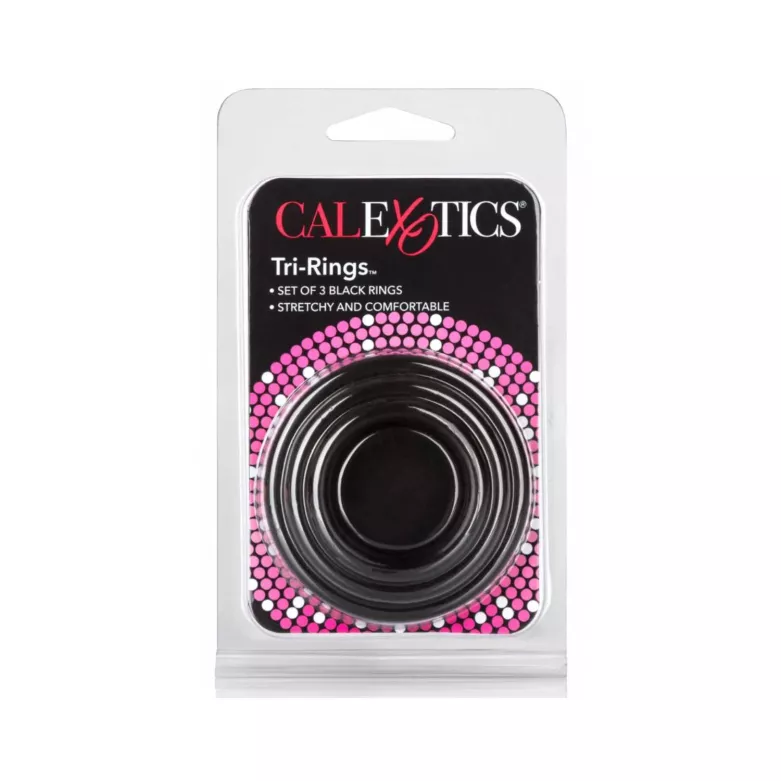 Lot de 3 Cockrings Noir - Erection Prolongée & Plaisir | TOF Paris