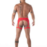 The fluid lace garter strap red from TOF Paris