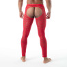 The fluid lace open legging red by TOF Paris