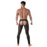 The new fluid lace open legging black from back