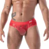 Men with a Fluid Lace Pocket Brief Red
