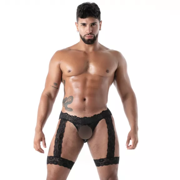 Fluid Lace Jock Chaps black