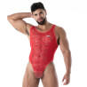 The new fluid lace open bodythong red