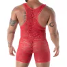 The fluid lace pocket open wrestling body from back