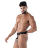 Le string ultra en dentelle fluide noire