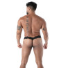 Le string ultra en dentelle fluide noire pour homme