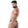 Neoprene Snap Thong Red