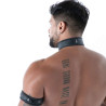 Black Neoprene Collar for Men | TOF Paris Fetish Accessory