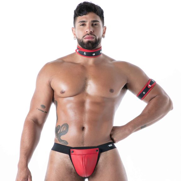  Neoprene Collar Black/Red