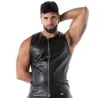 Kinky Zipped Tank Top Black