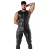 Kinky Zipped Tank Top Black
