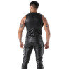 Black Sexy Men’s Tank Top – Metal Zip | TOF Paris