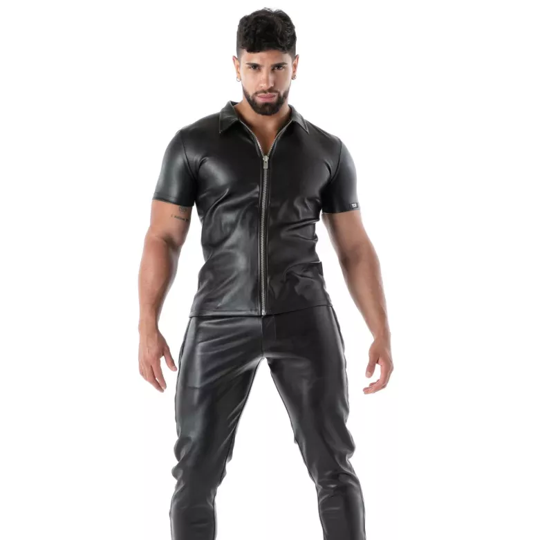 Men’s Kinky Zip-Up Vest | Sexy Vegan Leather – TOF Paris