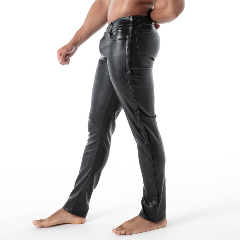 Black Rip-Off Strip Pants For Male Dancers & Performers – Tear-Away Design, Chippendale Style