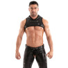 kinky harness with leather pants