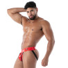Jock Zippé En Latex Seconde Peau Rouge | Fetishwear Audacieux | TOF Paris