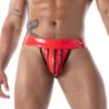 Zipped Jock Latex Second Skin Red