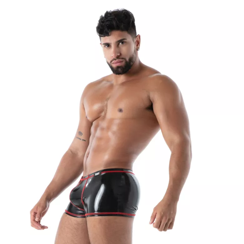 Boxer Latex Seconde Peau Noir | Sous-Vêtements Cuir Homme | TOF Paris