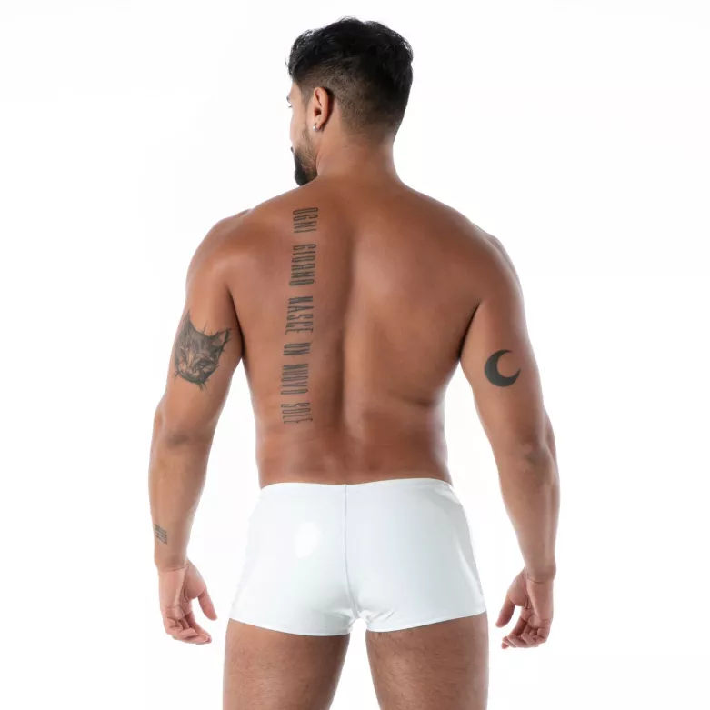 Boxer Latex Seconde Peau Blanc | Sexy Men’s Underwear | TOF Paris
