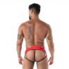 Slip Ouvert en Latex Seconde Peau Rouge – Sexy Men’s Underwear | TOF Paris