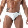 Bottomless Brief Latex Second Skin White