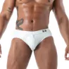 Bottomless Brief Latex Second Skin White