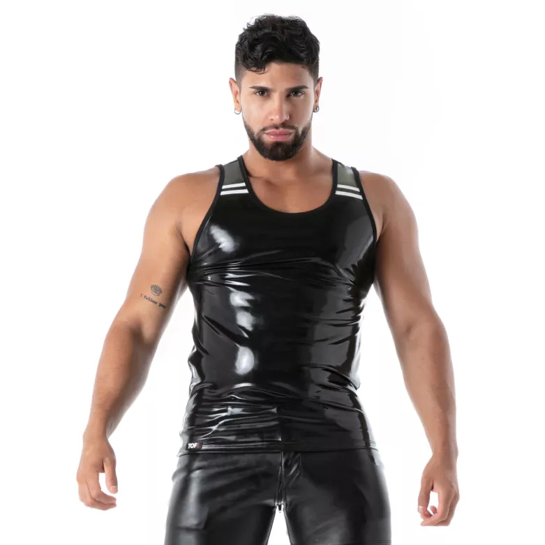 Tank Top Latex Second Skin Black