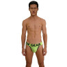 Jockstrap mood citron vert de face