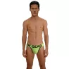 Jockstrap mood citron vert de face