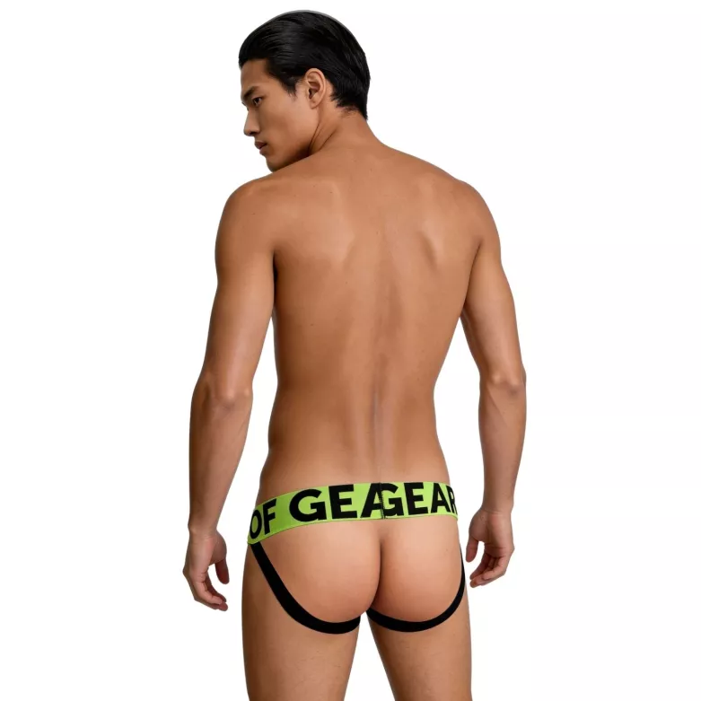 Jockstrap mood lime green from back