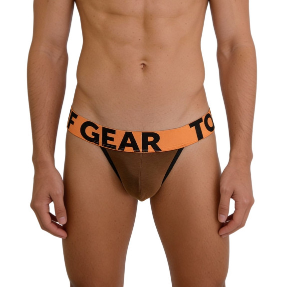 Jockstrap mood brown zoom from front