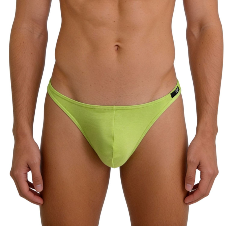 G thong mood lime green zoom from front